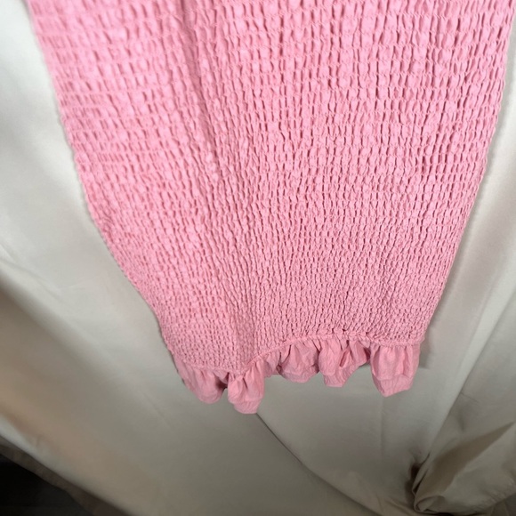 NWOT! Pink Ruffled Mini Sundress - Picture 6 of 8